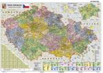Stiefel Csehország közigazgatása térkép, fóliázott, fémléces (47350FL)