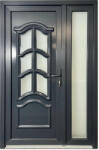  Bologna antracit színű műanyag bejárati ajtó nyitható oldallal (pp281) - pepita - 234 900 Ft