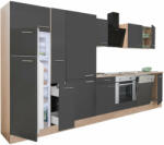 Leziter Yorki 370 konyhabútor alsó sütős, felülfagyasztós hűtős kivitelben (L370STAN-SUT-PSZ-FF)