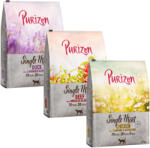 Purizon Purizon Preț special! 3 x 2, 5 kg Hrană uscată pisici - Single Meat: Vită cu flori de hibiscus Pui mușețel Rață lavandă (3 kg)