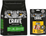 Crave Crave 15% reducere! 2, 8kg hrană uscată + 8x59g High Protein Rulouri - Dog Miel & Vită 2, 8 kg 8 x 50 g Rolls Pui