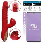 INTOYOU App Series Ascen Thrusting & Waving Vibrator with App Red Vibrator