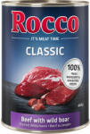 Rocco Rocco Preț special! 6 x 400 g Classic Hrană umedă câini - Vită și mistreț