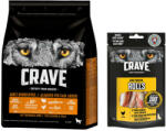 Crave Crave 15% reducere! 2, 8kg hrană uscată + 8x59g High Protein Rulouri - Curcan & Pui 2, 8 kg 8 x 50 g Rolls