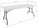 PMP/HM_Raktár Összecsukható konferencia asztal, 183cm, 183cm, 25kg (E180-eventW) (E180-eventW)