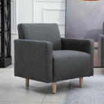 BeComfort kényelmes skandináv stílusú szövet szürke fotel 70x61x7 (FUR-1657-1)