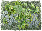 Naimeed Company Műnövényekből készült zöld panel, Naimeed D4985, 60x40cm (D4985-PanouArtificial)