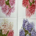  Szalvéta, tavaszi virágok, jácint, 33x33 cm (35) (003101)