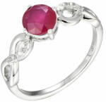  Brilio Silver Bájos ezüst gyűrű rubinnal Precious Stone ML00713H (Kerület 60 mm)
