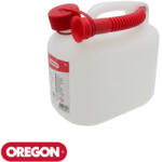 OREGON O42-972 üzemanyagkanna, fehér 5 liter (flexi kiöntőcsővel) (O42-972)