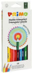 Primo Színes ceruza PRIMO háromszögletű 12 db-os ajándék hegyezővel (5151TRIS12) - papir-bolt