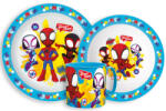Stor Pókember Spidey étkészlet, micro műanyag szett bögrével 265 ml (STF33360)