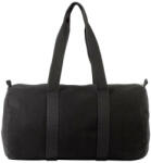 Kimood KI0632 hengeres pamutvászon utazótáska-sporttáska Kimood, Black/Black-U (ki0632bl-bl-u)