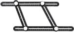 NEO TOOLS Rigla unghiulara cu 4 brate, aluminiu, 25cm, Neo (72-350)
