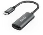 Anker Adaptor video Anker, USB Type-C(T) la HDMI (M), , rezolutie maxima 4K la 60Hz, nu, plug and play, carcasa Aluminiu, gri (A83120A1) - edanco