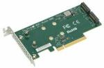 Supermicro Low Profile, Dual NVMe M. 2 SSD PCIe add-on card (AOC-SLG3-2M2)