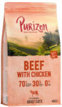 Purizon 2x400g Purizon Adult marha & csirke - gabonamentes száraz macskatáp 10% árengedménnyel