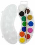 Kores Acuarele, 12 bucăți, 25 mm, cu pensulă, KORES "Akuarellos Mini", culori pastelate (30103)