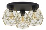 TK Lighting Galaxy lampă de tavan 3x15 W negru-auriu 3458 (3458)