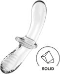 Satisfyer - dildo din sticlă cu două capete - transparent (4061504045665) Dildo
