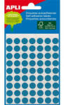 APLI Etikett, 8 mm kör, kézzel írható, színes, APLI, kék, 288 etikett/csomag, APLI (LCA2045)