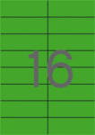APLI Etikett, 105x37 mm, színes, APLI, zöld, 320 etikett/csomag, APLI (LCA1598)