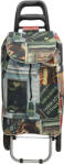 Beagles Shop & Go fekete mintás 2 kerekű gurulós bevásárló táska (17460102)