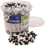 Playbox PlayBox: 5mm-es MIDI fekete és fehér vasalható gyöngyök vödörben 5000db-os szett (2456536) - jatekshop