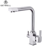 Getwell Simple-S, két karos, 3 utas Konyhai Csap Víztisztítókhoz Nikkel színben (GW202N)