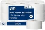 Tork Universal mini jumbo ipari WC papír T2 1 rétegű, törtfehér, 12x240m SCA120161