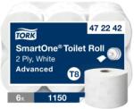 Tork Advanced SmartOne tekercses WC papír, T8 2 rétegű, fehér, 6x1150 lap SCA472242