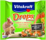 Vitakraft Mini Drops jutalomfalat sárgarépával és gyermekláncfűvel 40 g - csui