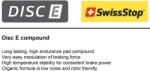 SwissStop E-compound 31 Avid X0/Elixir7-9/Guide Ultimate fékbetét (P100005265)