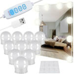 Izoxis LED lámpák tükör / fésülködőasztalhoz - 10 db