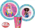  Barbie étkészlet, micro műanyag szett, pohárral 260 ml (STF11144)