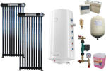 Fornello Pachet sistem solar presurizat, panou Fornello 20 Tuburi Heat Pipe, Boiler cu 2 serpentine Fornello Optima GCV7/4S 120 l, controller, vas expansiune, grup pompare, aerisitor 1/2, antigel (2x10TUB-forG