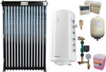 Fornello Pachet sistem solar presurizat, panou Fornello 15 Tuburi Heat Pipe, Boiler cu 2 serpentine Fornello Optima GCV7/4S 120, controller, vas expansiune, grup pompare, aerisitor 1/2, antigel (15TUB-forGCV12