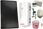 Fornello Pachet sistem solar presurizat, Panou solar plan Fornello 2.0 m2 SPFP, Boiler cu 2 serpentine si rezistenta electrica Sunsystem BB NL2 150 PRL 3KW, grup pompare, controller, vas expansiune, antigel, a