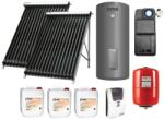 Ferroli Pachet Panou Solar Ferroli ECOTUBE NEW 2x20 TUBURI vidate heatpipe, Boiler cu 2 serpentine 300 litri, grup circulatie fortata IDRO 12S EASY, Panou comanda ECOTRONIC PRO, Vas Expansiune si Antigel Sola