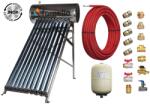 Fornello Pachet panou solar presurizat compact FORNELLO SPP-470-H58/1800-10-c cu 10 tuburi vidate de tip heat pipe si boiler din inox de 92 litri, Teava, Vas Expansiune si Fitinguri montaj (PA-SPP-10-C)