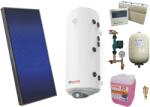 SUNSYSTEM Pachet sistem solar presurizat, panou solar plan Sunsystem PК SL FP 2.0, Boiler cu 2 serpentine Eldom 150 l 2S, controller, vas expansiune, grup pompare, aerisitor 1/2, antigel (PK-SL-eldom1502s)
