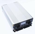 Panelectron EcoSine UPS-2000-24-LCD szinuszos inverter kijelzővel, beépített töltővel és átkapcsolóval 2000W 24V, nem távvezérelhető