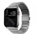 NOMAD Titan curea Apple Watch Ultra (49mm) 8/7 (45mm) 6/SE/5/4 (44mm) 3/2/1 (42mm) argint (NM1A4HSXT0)