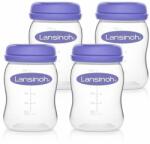 Lansinoh Breastmilk Storage Bottles caserole pentru păstrarea alimentelor 4x160 ml