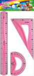 St. Majewski Bambino 3 db-os flexibilis vonalzó szett - 30 cm - rózsaszín (003158)