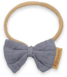 NEW BABY Puha muszlinból készült fejpánt csecsemőknek New Baby grey - pindurka