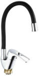 Zegor egykaros mosogató csaptelep flexibilis kifolyócsővel YUB4-F181KB Fekete (YUB4-F181KB) - optonica