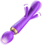 SuperLove Olaf 3in1 Massage Wand & Flapping Vibrator Purple Vibrator