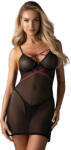 Obsessive Novenes Chemise & Thong Black XS/S