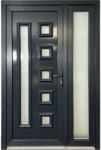  Rimini antracit színű műanyag bejárati ajtó nyitható oldallal (pp280) - pepita - 229 900 Ft